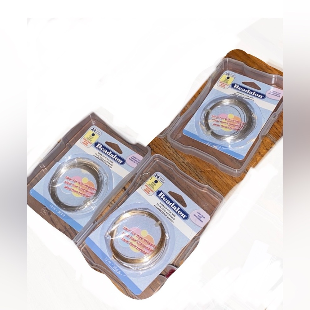 3 pk beadalon wire guage& color as shown
